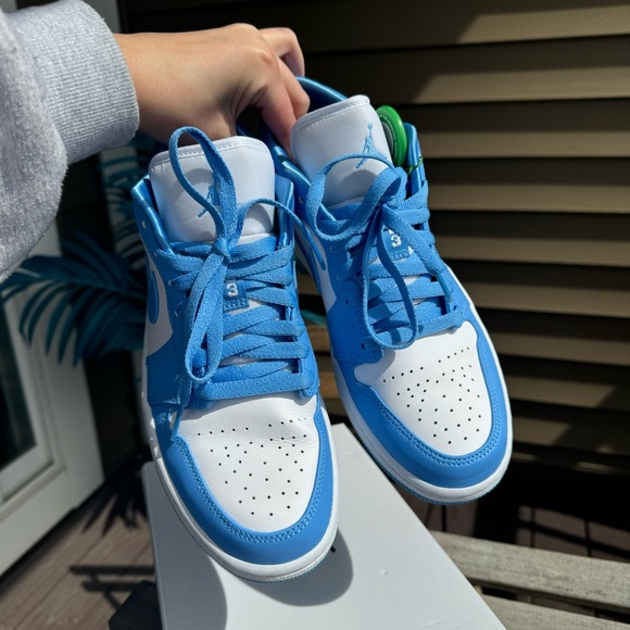 Nike Jordan 1 Low UNC (Womens) 2021 Sneakers - Picture 7 of 12